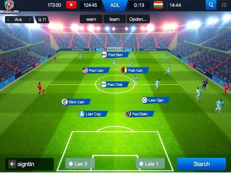 Bengaluru FC Gladiators multiplayer match showing competitive gameplay